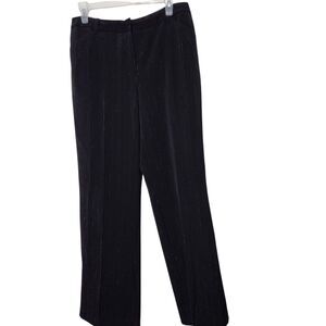 Worthington Dress Pants Size 10 Color Black Red Stripes Metallic Details